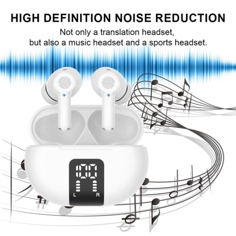 M10 Wireless Bluetooth Smart Voice Translator Headset Multiple Languages Translation Earphones(Black) -  by PMC TechLife | Online Shopping South Africa | PMC TechLife | Buy Now Pay Later Mobicred