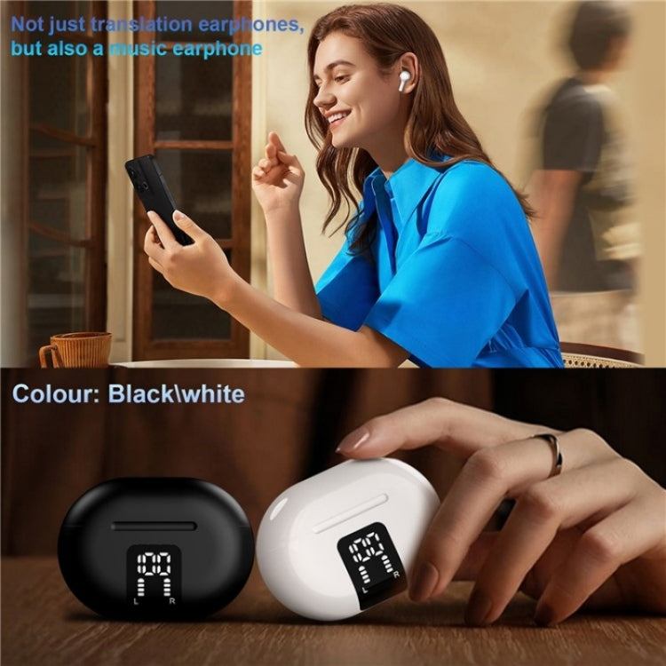 M10 Wireless Bluetooth Smart Voice Translator Headset Multiple Languages Translation Earphones(Black) -  by PMC TechLife | Online Shopping South Africa | PMC TechLife | Buy Now Pay Later Mobicred
