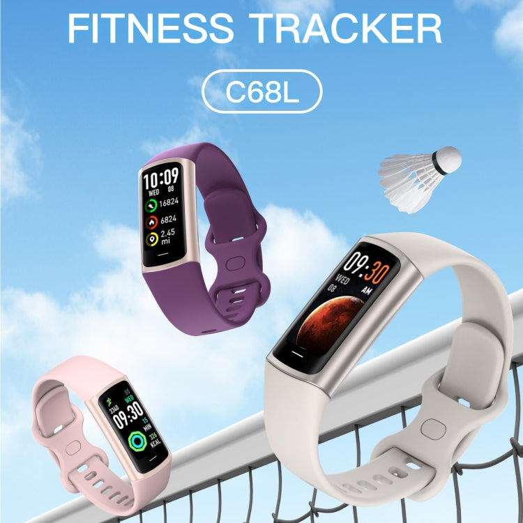 C68L IP67 Waterproof Smart Bracelet Sport Fitness Tracker(Pink) - free shipping - PMC TechLife - Order now!