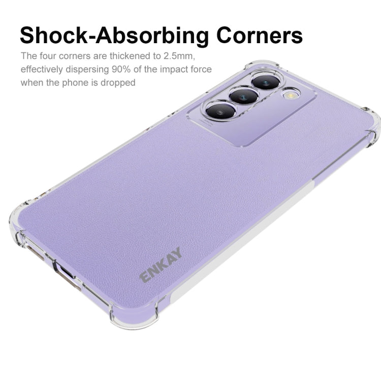 For OPPO Reno11 F 5G Global ENKAY Hat-Prince Transparent TPU Shockproof Phone Case - OPPO Cases by ENKAY | Online Shopping South Africa | PMC TechLife | Buy Now Pay Later Mobicred