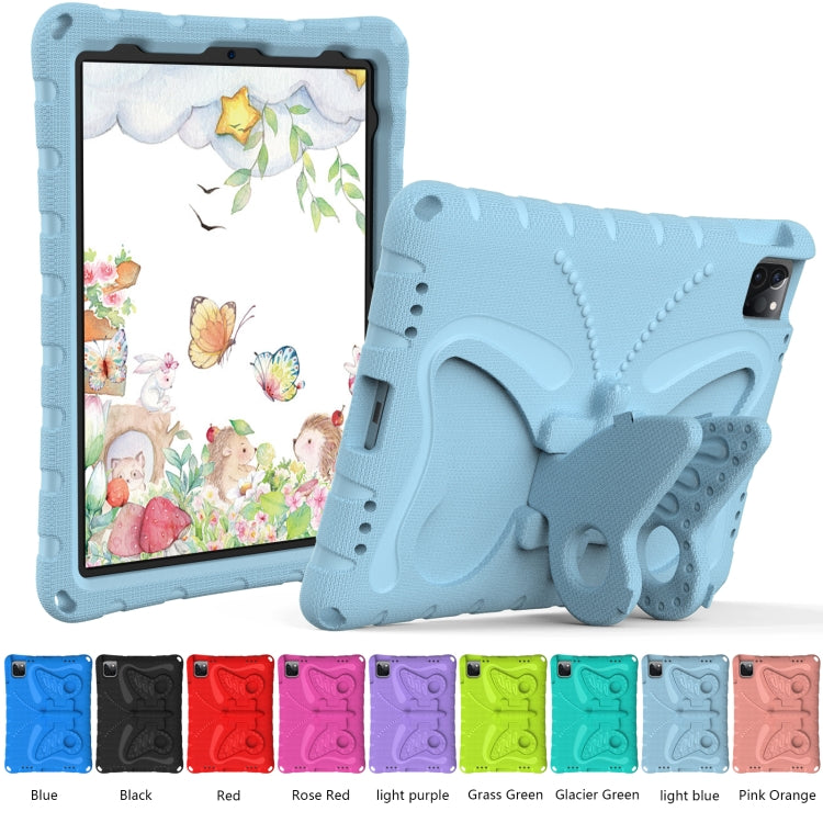 For iPad Air 11 2025 / 2024 Butterfly Bracket EVA Shockproof Tablet Case(Light Blue) - iPad Air 11 2025 / 2024 Cases by PMC TechLife | Online Shopping South Africa | PMC TechLife | Buy Now Pay Later Mobicred