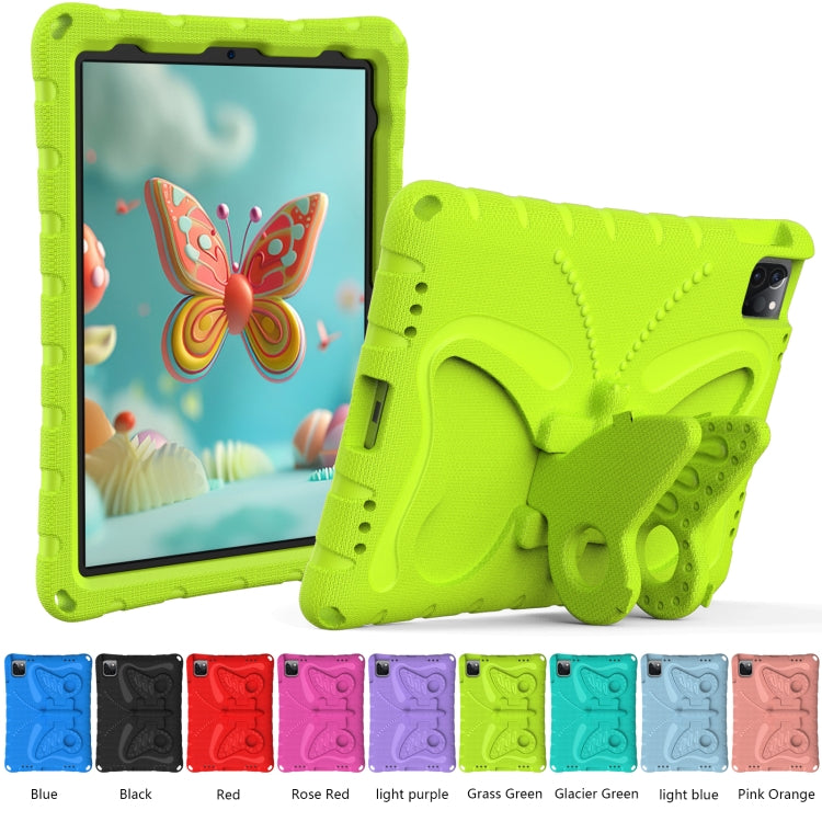 For iPad Air 11 2025 / 2024 Butterfly Bracket EVA Shockproof Tablet Case(Grass Green) - iPad Air 11 2025 / 2024 Cases by PMC TechLife | Online Shopping South Africa | PMC TechLife | Buy Now Pay Later Mobicred