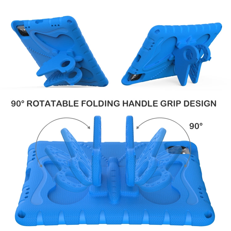 For iPad Air 11 2024 Butterfly Bracket EVA Shockproof Tablet Case(Blue) - iPad Air 11 2024 Cases by PMC TechLife | Online Shopping South Africa | PMC TechLife | Buy Now Pay Later Mobicred
