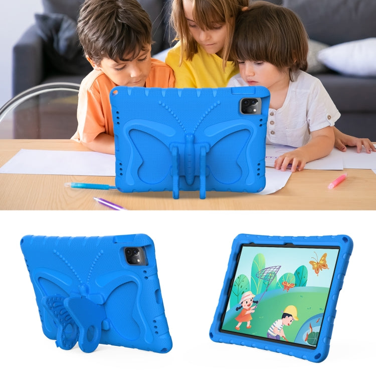 For iPad Air 11 2024 Butterfly Bracket EVA Shockproof Tablet Case(Blue) - iPad Air 11 2024 Cases by PMC TechLife | Online Shopping South Africa | PMC TechLife | Buy Now Pay Later Mobicred