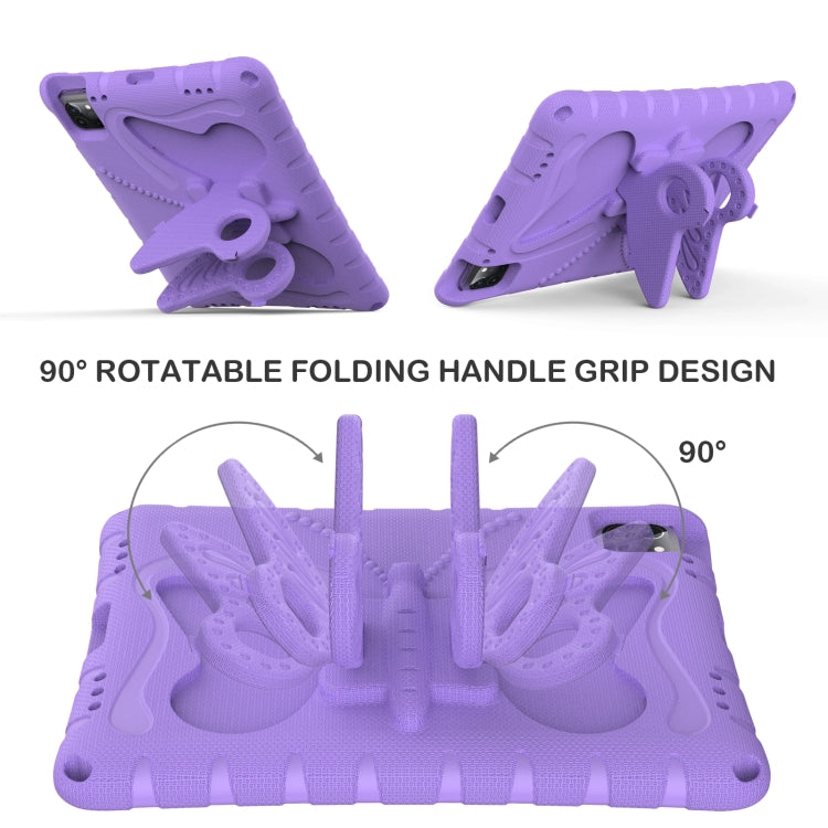 For iPad Pro 11 2024 Butterfly Bracket EVA Shockproof Tablet Case(Light Purple) - iPad Pro 11 2024 Cases by PMC TechLife | Online Shopping South Africa | PMC TechLife | Buy Now Pay Later Mobicred