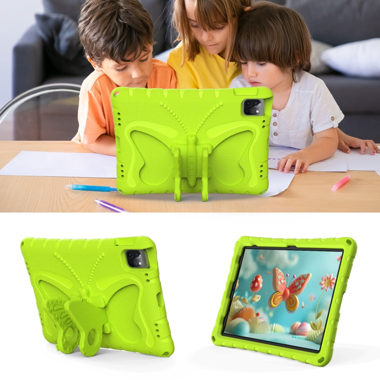 For iPad Pro 11 2024 Butterfly Bracket EVA Shockproof Tablet Case(Grass Green) - iPad Pro 11 2024 Cases by PMC TechLife | Online Shopping South Africa | PMC TechLife | Buy Now Pay Later Mobicred