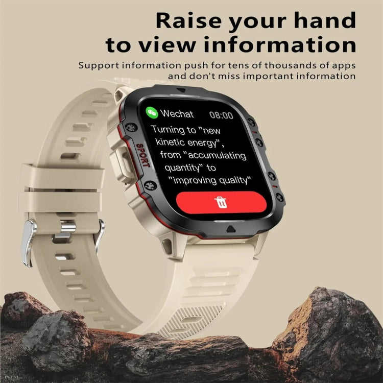QX11 1.96 inch Color Screen Smart Watch Slub Steel Strap Support Bluetooth Call(Black) - Smart Watches by PMC TechLife | Online Shopping South Africa | PMC TechLife