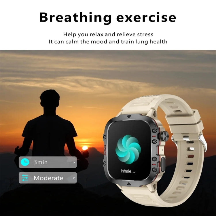 QX11 1.96 inch Color Screen Smart Watch Slub Steel Strap Support Bluetooth Call(Black) - Smart Watches by PMC TechLife | Online Shopping South Africa | PMC TechLife