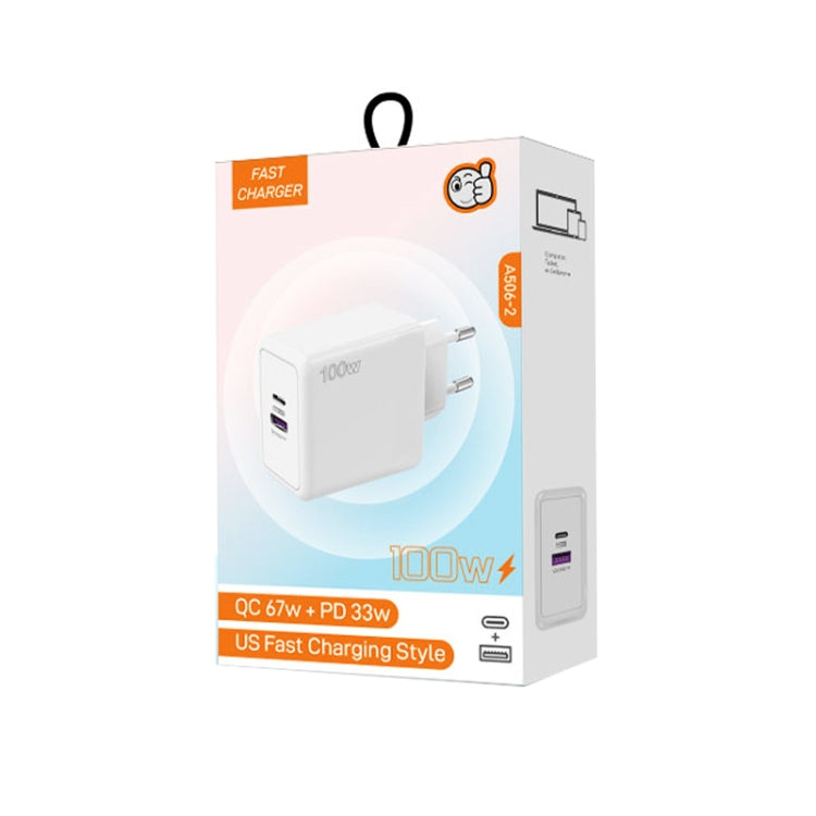 USB 67W / Type-C PD 33W Super fast Charging Full Protocol Mobile Phone Charger, EU Plug(Black) - USB Charger by PMC TechLife | Online Shopping South Africa | PMC TechLife | Buy Now Pay Later Mobicred