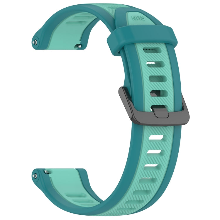 For Amazfit 3 22mm Two-Color Textured Silicone Watch Band(Water Duck) - Watch Bands by PMC TechLife | Online Shopping South Africa | PMC TechLife