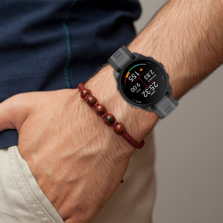 For Xiaomi MI Watch S1 22mm Two Color Textured Silicone Watch Band(Yellow+Black) - Watch Bands by PMC TechLife | Online Shopping South Africa | PMC TechLife