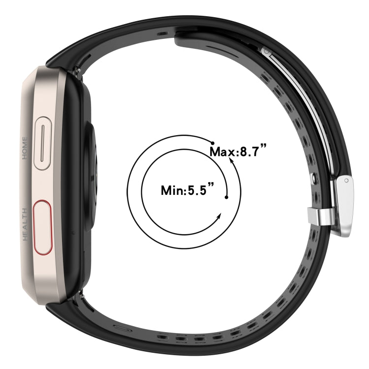 For Huawei Watch D Blood Pressure Watch Silicone Watch Band(Dark Grey) - Watch Bands by PMC TechLife | Online Shopping South Africa | PMC TechLife