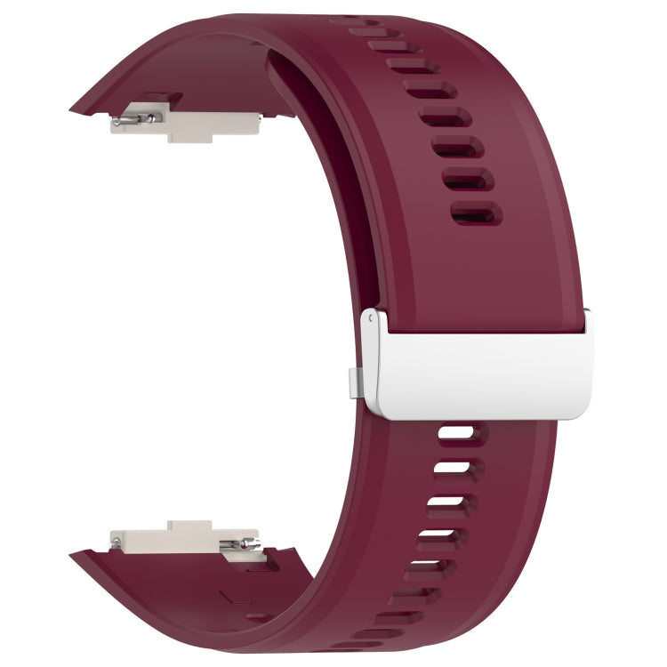 For Xiaomi Watch H1 Blood Pressure Watch Silicone Watch Band(Wine Red) - Watch Bands by PMC TechLife | Online Shopping South Africa | PMC TechLife