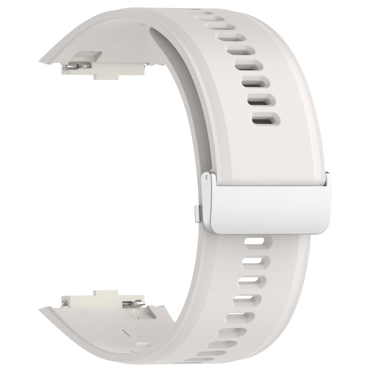 For Xiaomi Watch H1 Blood Pressure Watch Silicone Watch Band(Ivory White) - Watch Bands by PMC TechLife | Online Shopping South Africa | PMC TechLife