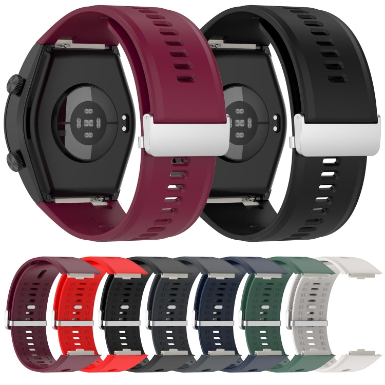 For Xiaomi Watch H1 Blood Pressure Watch Silicone Watch Band(Black) - Watch Bands by PMC TechLife | Online Shopping South Africa | PMC TechLife