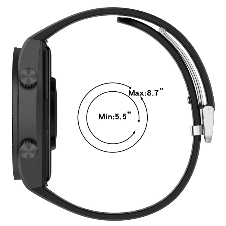 For Xiaomi Watch H1 Blood Pressure Watch Silicone Watch Band(Black) - Watch Bands by PMC TechLife | Online Shopping South Africa | PMC TechLife
