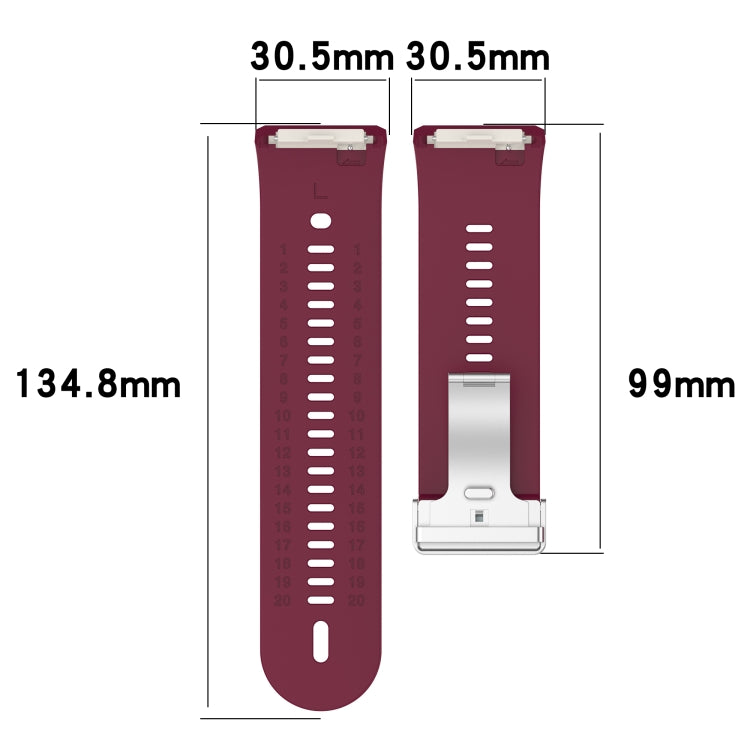 For Xiaomi Watch H1 Blood Pressure Watch Silicone Watch Band(Black) - Watch Bands by PMC TechLife | Online Shopping South Africa | PMC TechLife