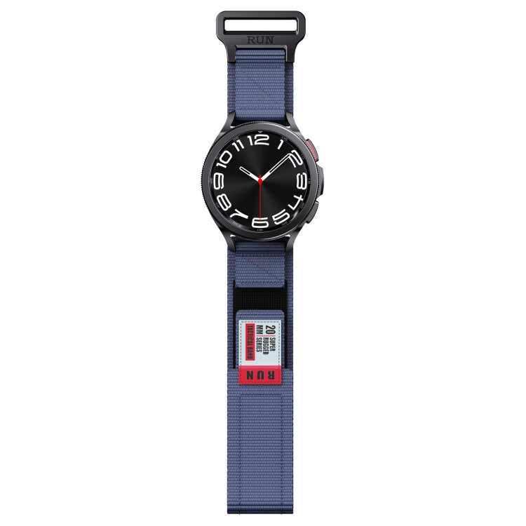 22mm Two Color Nylon Canvas Hook And Loop Fastener Watch Band(Blue+Red) - free shipping - PMC TechLife - Order now!