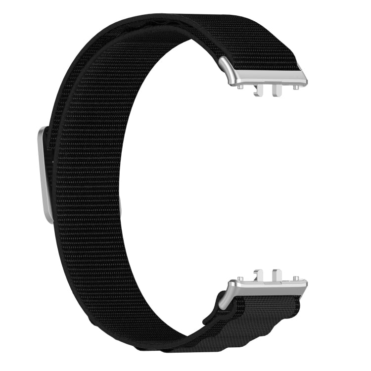 For Samsung Galaxy Fit 3 Nylon Canvas Watch Band(Black) - Watch Bands by PMC TechLife | Online Shopping South Africa | PMC TechLife