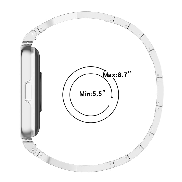 For Samsung Galaxy Fit 3 X Shaped Dual Row Diamond Metal Frame Watch Band(Black) - Watch Bands by PMC TechLife | Online Shopping South Africa | PMC TechLife