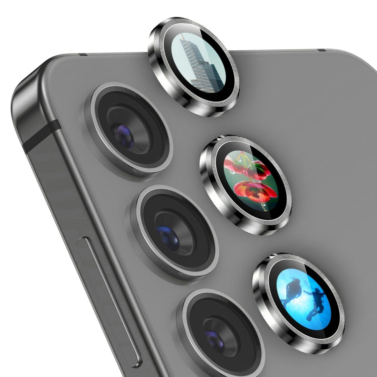 For Samsung Galaxy S24 5G ENKAY Hat-Prince AR 9H Rear Lens Aluminium Alloy Tempered Glass Film(Grey) - free shipping - PMC Jewellery - Order now!