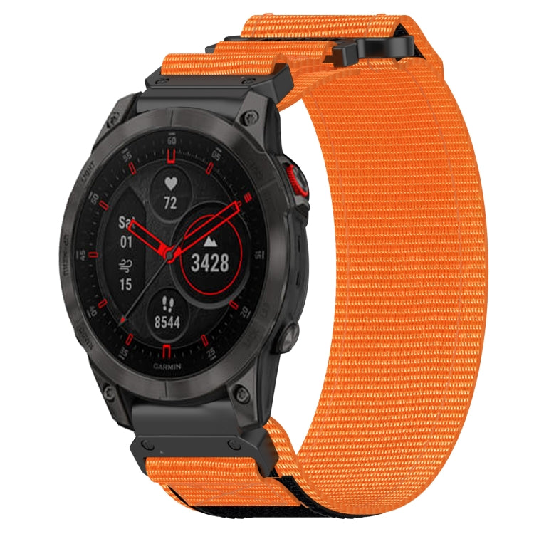 For Garmin EPIX Gen 2 22mm Nylon Hook And Loop Fastener Watch Band(Orange) - free shipping - PMC TechLife - Order now!