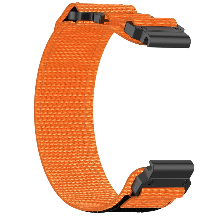 For Garmin Fenix 5 22mm Nylon Hook And Loop Fastener Watch Band(Orange) - free shipping - PMC TechLife - Order now!