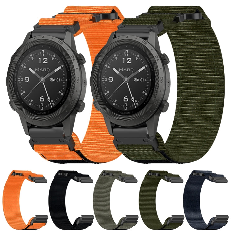 For Garmin Fenix 7 Pro 47mm 22mm Nylon Hook And Loop Fastener Watch Band(Grey) - Watch Bands by PMC TechLife | Online Shopping South Africa | PMC TechLife