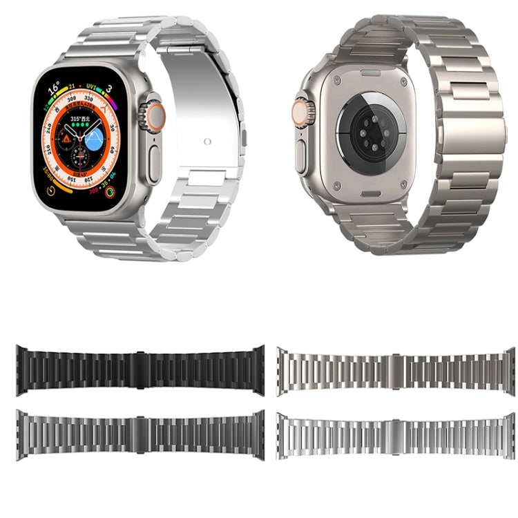 For Apple Watch SE 2022 44mm I-Shaped Titanium Watch Band(Titanium) - Watch Bands by PMC TechLife | Online Shopping South Africa | PMC TechLife