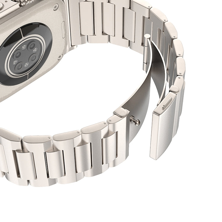 For Apple Watch Series 8 45mm I-Shaped Titanium Watch Band(Grey) - Watch Bands by PMC TechLife | Online Shopping South Africa | PMC TechLife