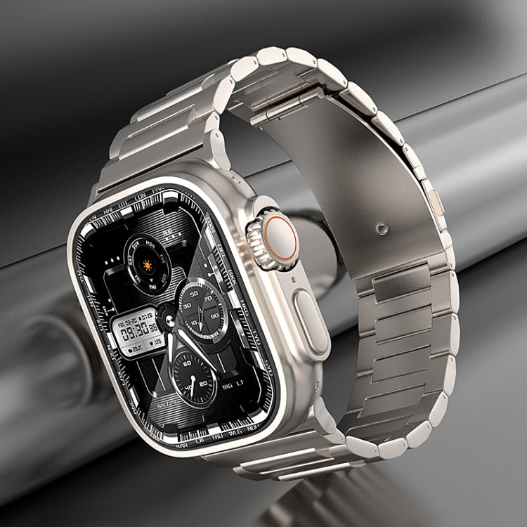 For Apple Watch SE 2022 44mm I-Shaped Titanium Watch Band(Sliver) - Watch Bands by PMC TechLife | Online Shopping South Africa | PMC TechLife