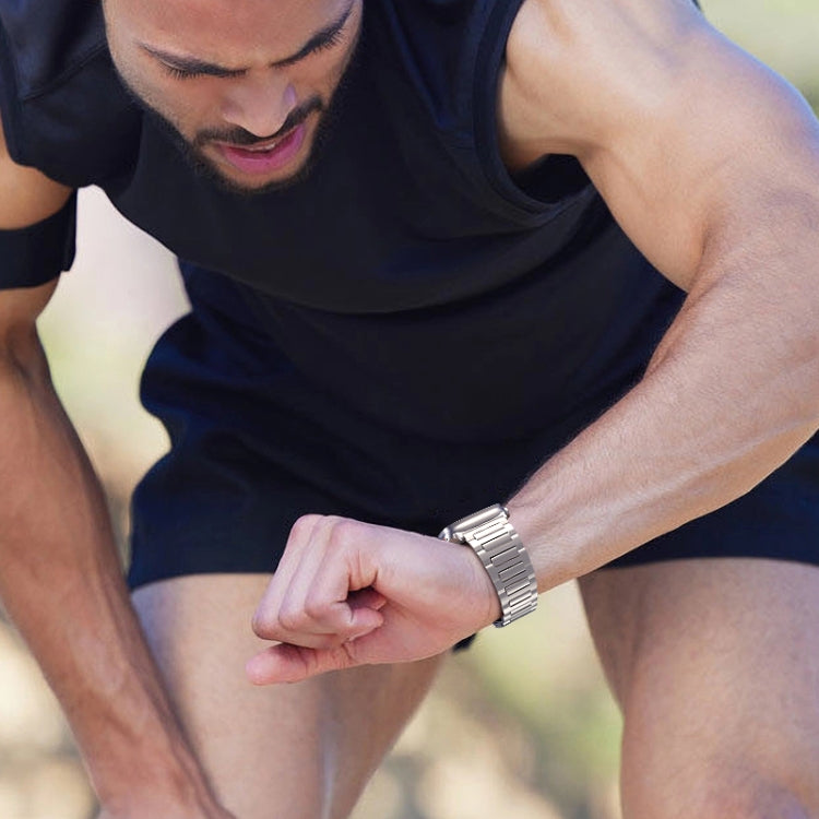 For Apple Watch Series 8 45mm I-Shaped Titanium Watch Band(Sliver) - Watch Bands by PMC TechLife | Online Shopping South Africa | PMC TechLife