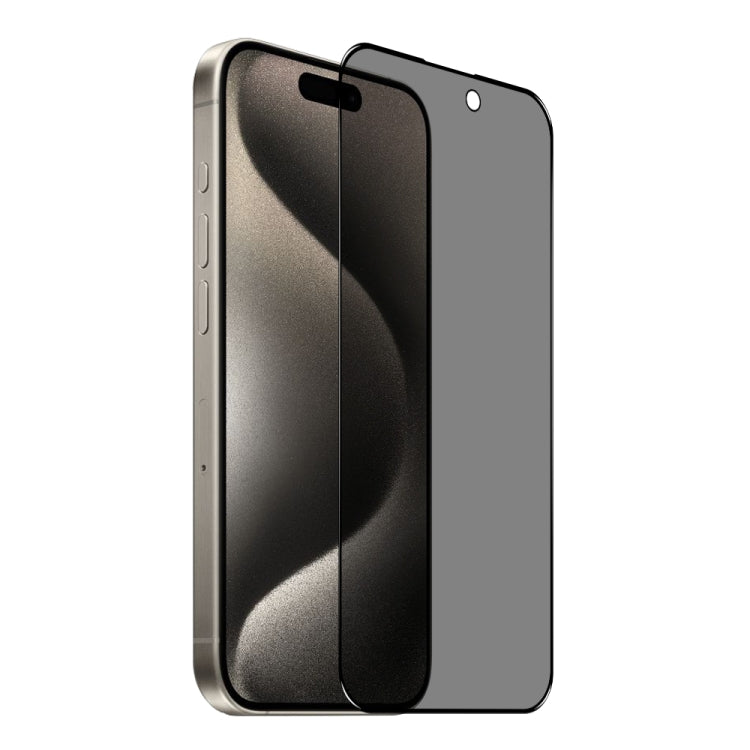 For iPhone 15 Pro NORTHJO A++ 28 Degree Privacy Full Glue Silk Printing Tempered Glass Film - free shipping - PMC TechLife - Order now!