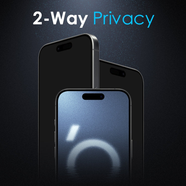 For iPhone 16 Pro Max NORTHJO A++ 28 Degree Privacy Full Glue Silk Printing Tempered Glass Film - iPhone 16 Pro Max Tempered Glass by NORTHJO | Online Shopping South Africa | PMC TechLife | Buy Now Pay Later Mobicred