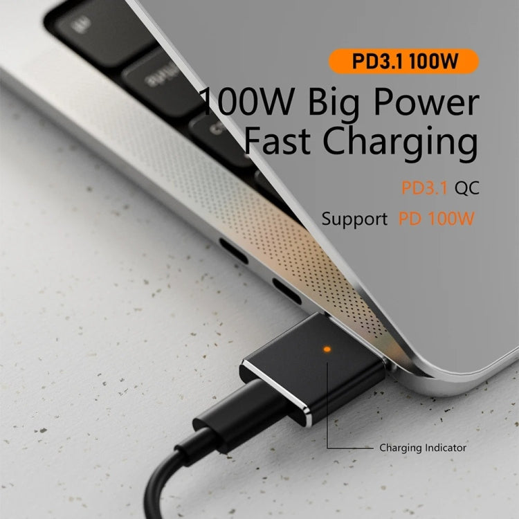 PD100W MagSafe 3 to Type-C Female Magnetic Charging Adapter for MacBook(Black) - Cable & Adapter by PMC Jewellery | Online Shopping South Africa | PMC Jewellery | Buy Now Pay Later Mobicred