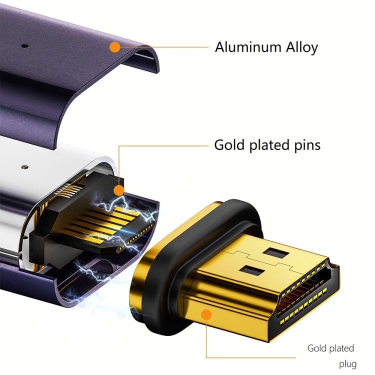 Type-C Female to HDMI 2.0 Male Converter Adapter 4K 60Hz HD Magnetic Plug(Silver) - free shipping - PMC Jewellery - Order now!