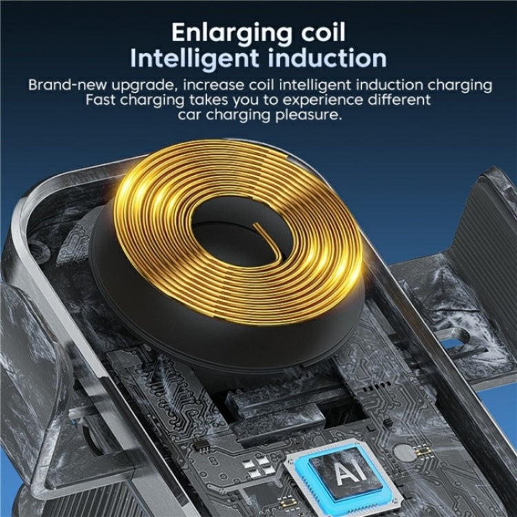 X12s Car Air Vent Wireless Charger 66W High Power Intelligent Induction Holder(Silver) - free shipping - PMC TechLife - Order now!