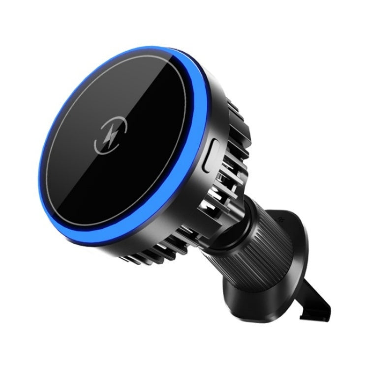 T2 Vehicle Air Vent Phone Charging Stand Magnetic Wireless Colorful Light Charger - Wireless Charger Holders by PMC TechLife | Online Shopping South Africa | PMC TechLife | Buy Now Pay Later Mobicred