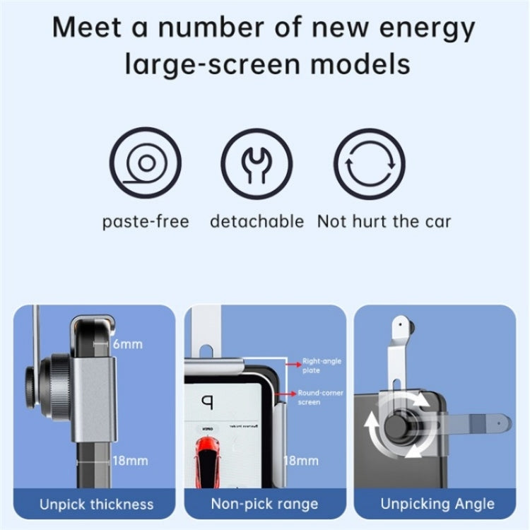 P10 For New Energy Vehicle Aluminum Alloy Screen Base Navigation Bracket - Car Holders by PMC TechLife | Online Shopping South Africa | PMC TechLife | Buy Now Pay Later Mobicred