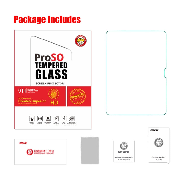 For iPad Pro 13 2024 / Air 13 2025 /2024 ENKAY Hat-Prince 0.33mm Explosion-proof Tempered Glass Film - iPad Pro 13 2024 Tempered Glass by ENKAY | Online Shopping South Africa | PMC TechLife | Buy Now Pay Later Mobicred