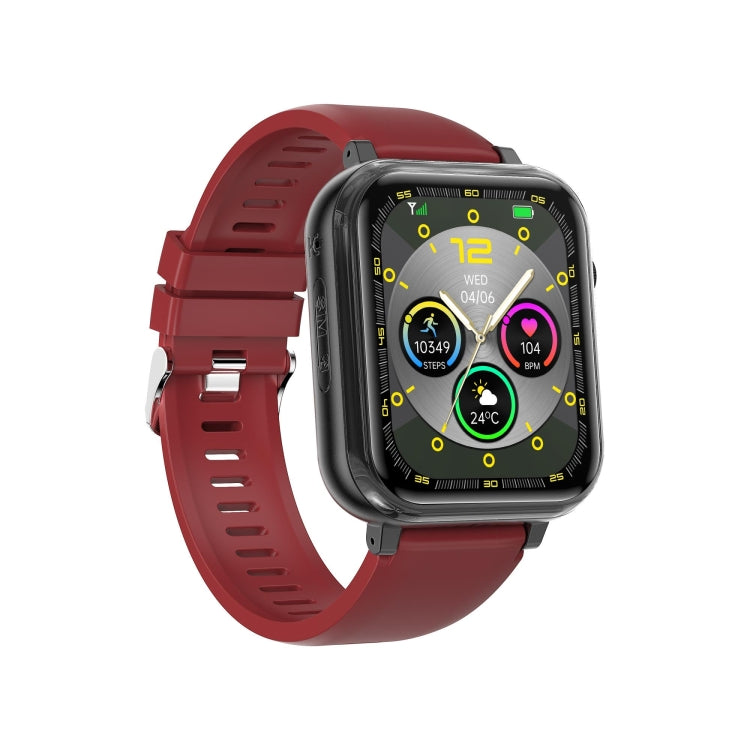 G18 1.83 inch Color Screen Smart Watch Silicone Strap, Support  Noninvasive Blood Sugar / Uric Acid(Red) - Smart Watches by PMC TechLife | Online Shopping South Africa | PMC TechLife | Buy Now Pay Later Mobicred