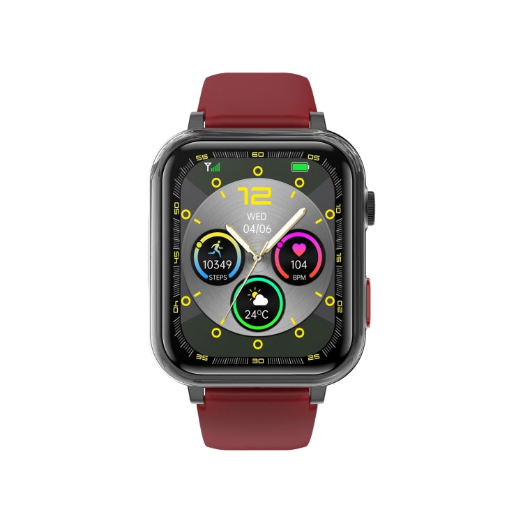 G18 1.83 inch Color Screen Smart Watch Silicone Strap, Support  Noninvasive Blood Sugar / Uric Acid(Red) - Smart Watches by PMC TechLife | Online Shopping South Africa | PMC TechLife | Buy Now Pay Later Mobicred