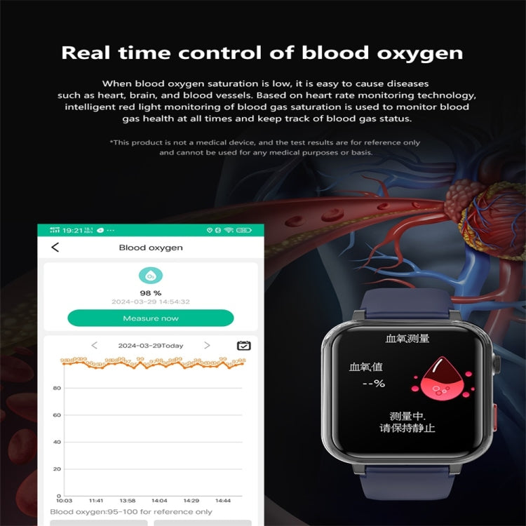 G18 1.83 inch Color Screen Smart Watch Silicone Strap, Support  Noninvasive Blood Sugar / Uric Acid(Red) - Smart Watches by PMC TechLife | Online Shopping South Africa | PMC TechLife | Buy Now Pay Later Mobicred