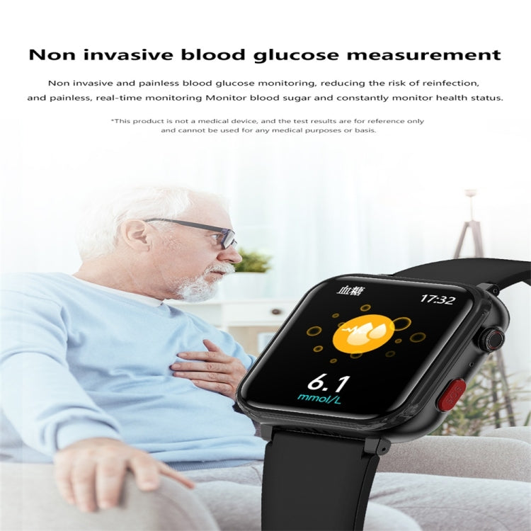 G18 1.83 inch Color Screen Smart Watch Silicone Strap, Support  Noninvasive Blood Sugar / Uric Acid(Red) - Smart Watches by PMC TechLife | Online Shopping South Africa | PMC TechLife | Buy Now Pay Later Mobicred