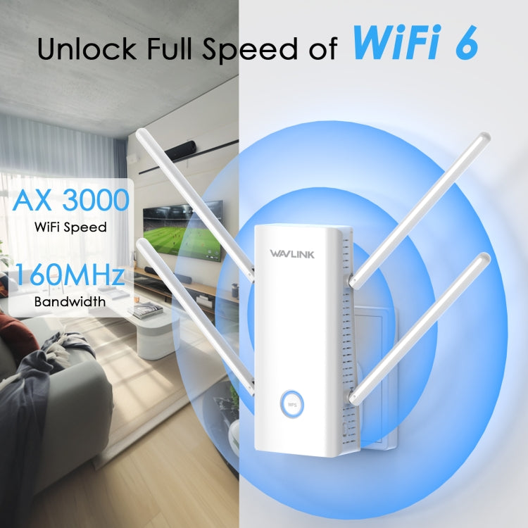 Wavlink WN583AX3 AX3000 Dual Band WiFi Repeater/AP/Router/Mesh Mode WiFi Extender, Plug:US Plug - free shipping - PMC Jewellery - Order now!