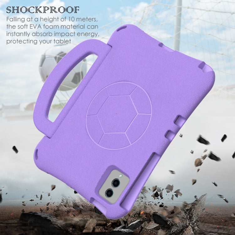 For Lenovo Tab M11 / Xiaoxin Pad 11 2024 Handle Football Shaped EVA Shockproof Tablet Case(Light Purple) - Lenovo by PMC Jewellery | Online Shopping South Africa | PMC Jewellery | Buy Now Pay Later Mobicred