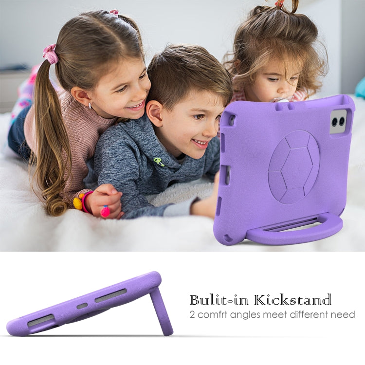 For Lenovo Tab M11 / Xiaoxin Pad 11 2024 Handle Football Shaped EVA Shockproof Tablet Case(Light Purple) - Lenovo by PMC Jewellery | Online Shopping South Africa | PMC Jewellery | Buy Now Pay Later Mobicred