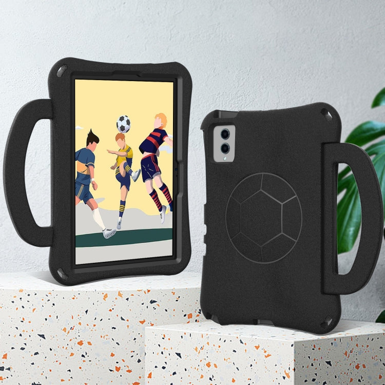 For Lenovo Tab M11 / Xiaoxin Pad 11 2024 Handle Football Shaped EVA Shockproof Tablet Case(Black) - Lenovo by PMC Jewellery | Online Shopping South Africa | PMC Jewellery | Buy Now Pay Later Mobicred
