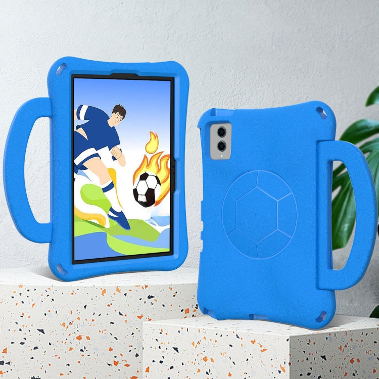 For Lenovo Tab M11 / Xiaoxin Pad 11 2024 Handle Football Shaped EVA Shockproof Tablet Case(Blue) - Lenovo by PMC Jewellery | Online Shopping South Africa | PMC Jewellery | Buy Now Pay Later Mobicred