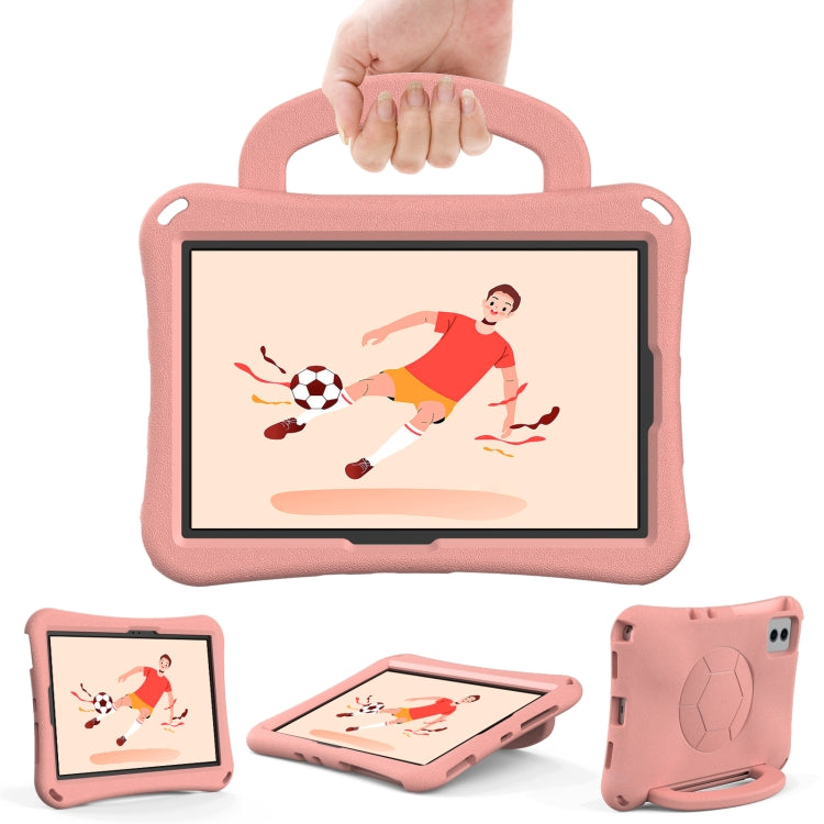 For Lenovo Tab M11 / Xiaoxin Pad 11 2024 Handle Football Shaped EVA Shockproof Tablet Case(Light Pink) - Lenovo by PMC Jewellery | Online Shopping South Africa | PMC Jewellery | Buy Now Pay Later Mobicred